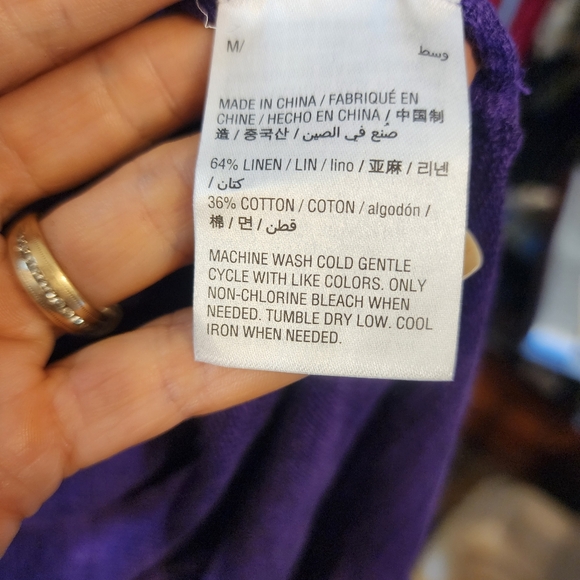 ALFANI Purple Cardigan - Picture 7 of 9